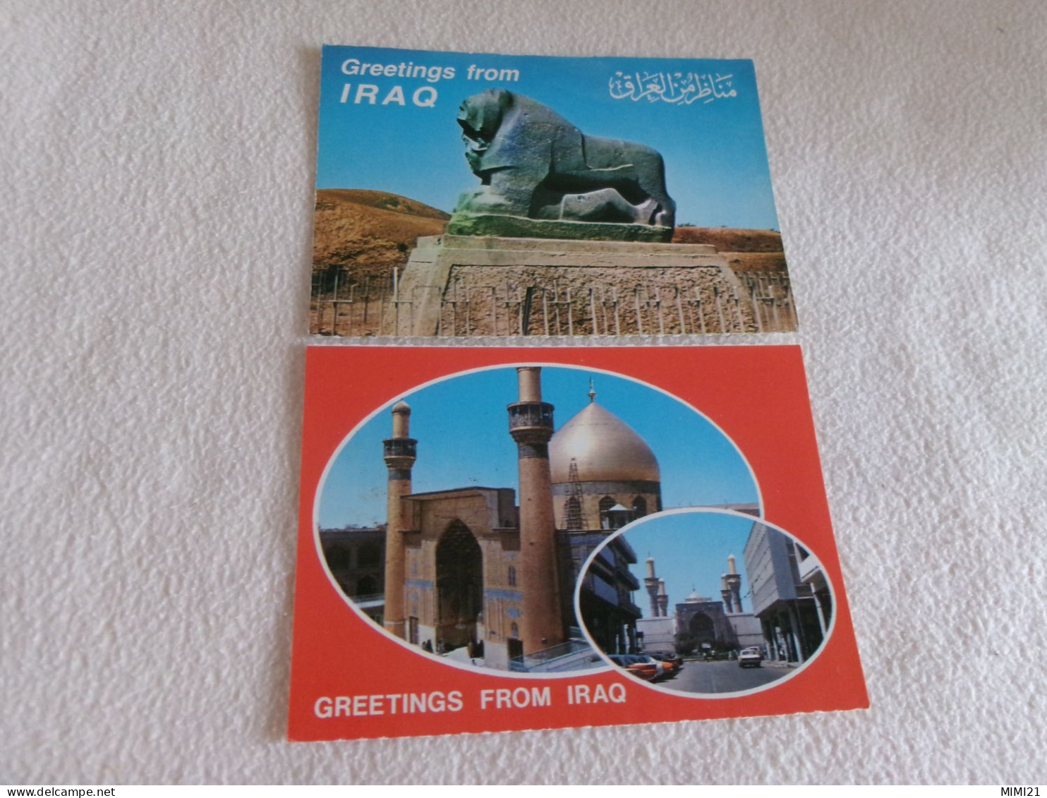 LOT DE 2 CPSM  "GREETINGS FROM IRAK" .. - Irak