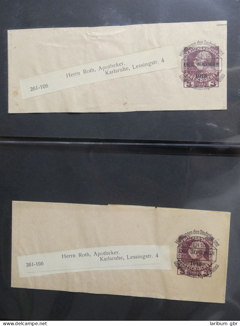 Österreich Streifband Und Belege Sammlung Ca. 130 Stück #LV893 - Verzamelingen
