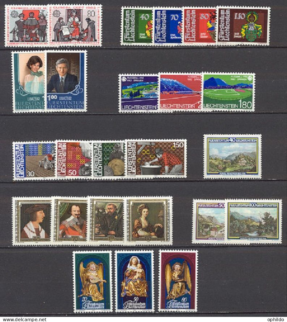 Liechtenstein   Année Complète 1982   * *  TB - Full Years