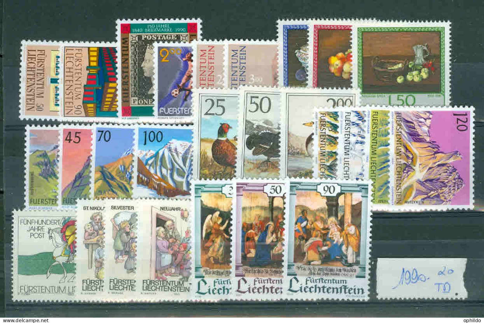 Liechtenstein  Année Complète 1990  * *  TB   - Años Completos