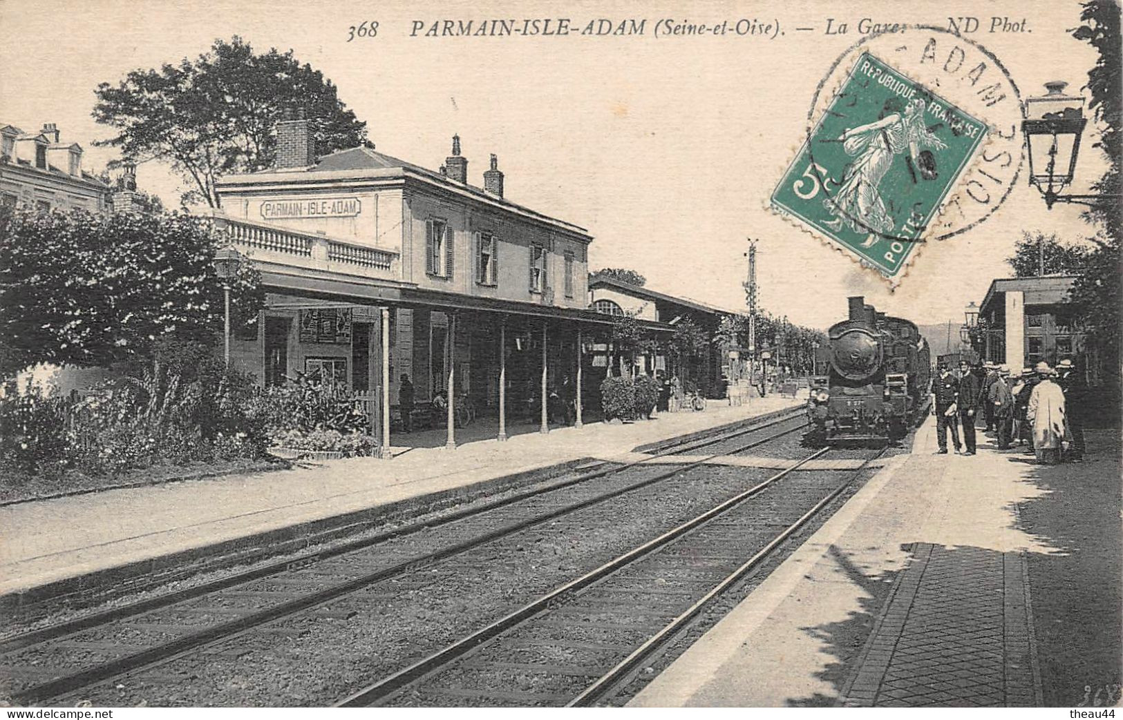 ¤¤   -  PARMAIN - ISQLE-ADAM   -   La Gare   -  Train, Chemin De Fer, Locomotive    -  ¤¤ - Parmain