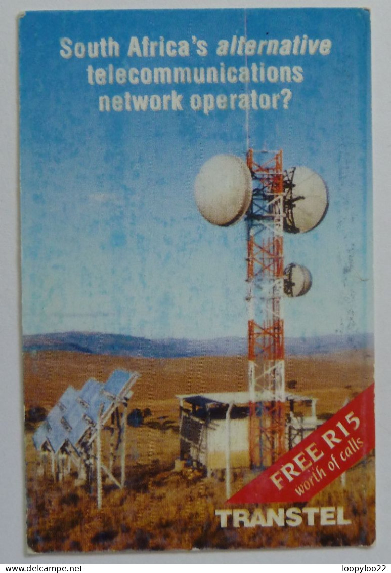 SOUTH AFRICA  - Transtel - South African Airways - Microwave Tower - Voucher For Phonecard - Suráfrica