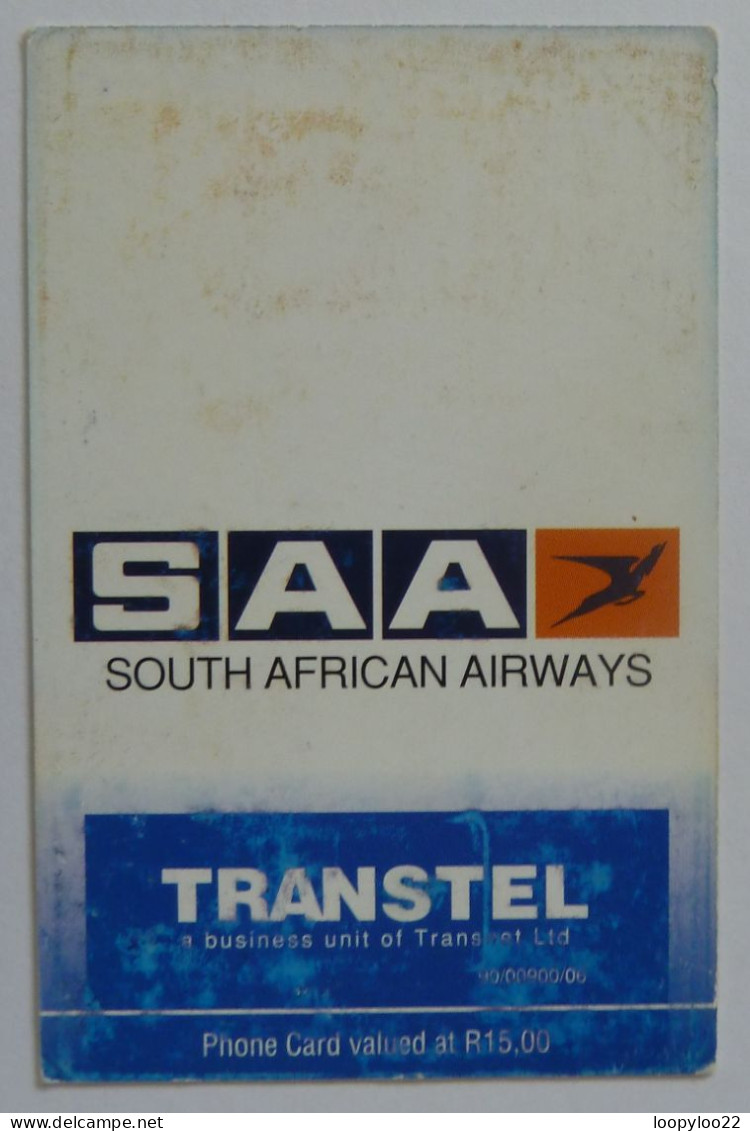 SOUTH AFRICA  - Transtel - South African Airways - Microwave Tower - Voucher For Phonecard - Suráfrica