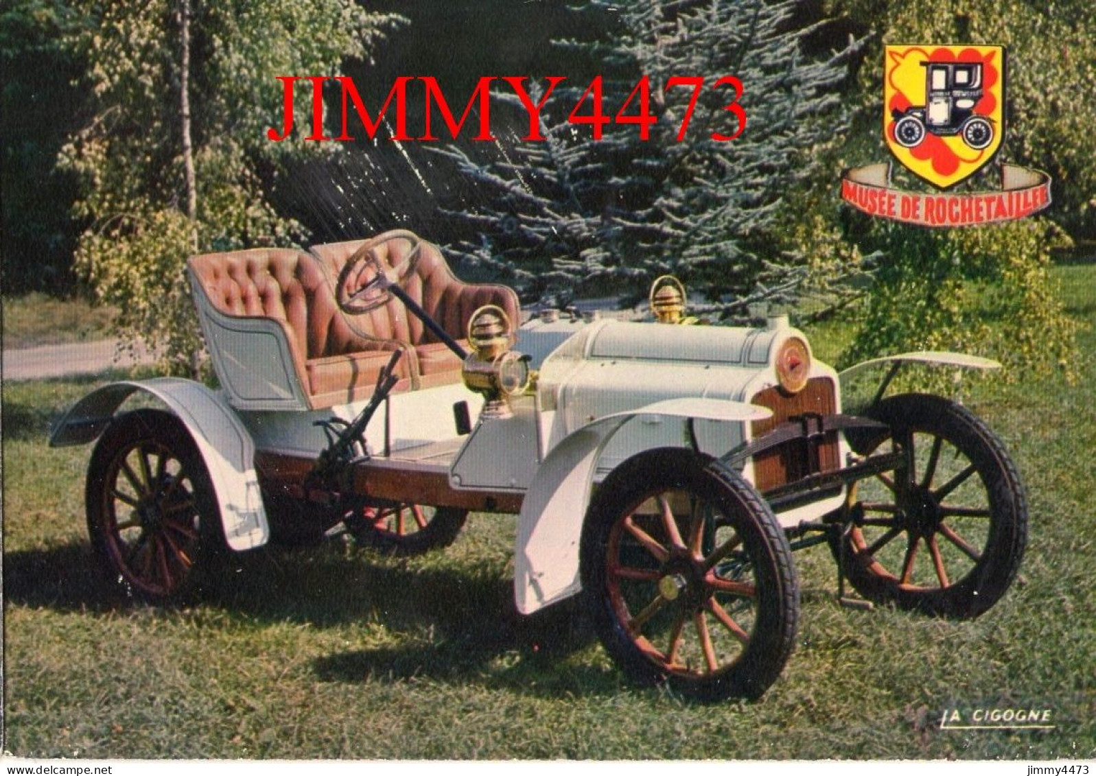 CPM - SIZAIRE Et NAUDIN 1908 - Runabout Sport - Moteur 12 CV Monocylindre + Texte Au Dos - Edit. La Cigogne - Voitures De Tourisme