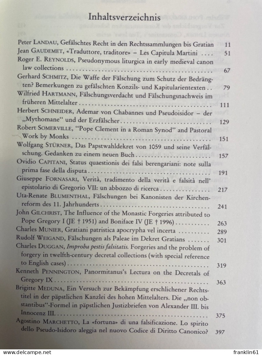 Fälschungen Im Mittelalter; Teil 2., Gefälschte Rechtstexte, Der Bestrafte Fälscher. - 4. 1789-1914