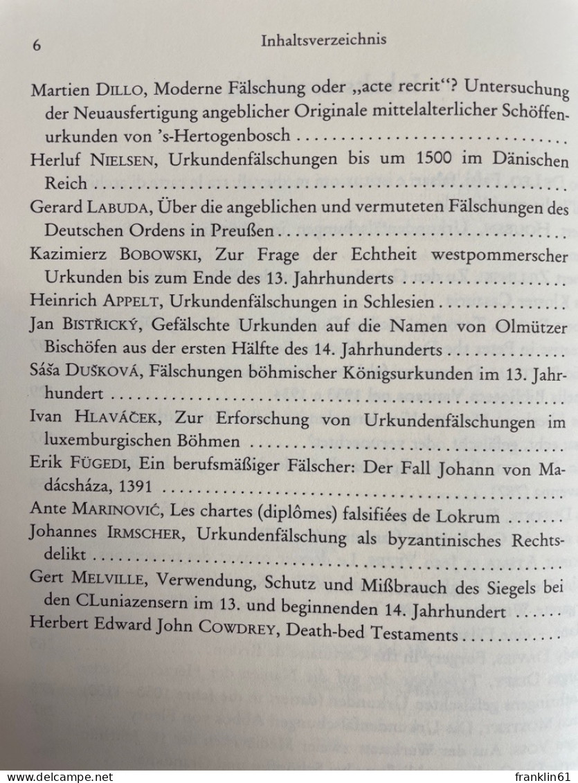 Fälschungen Im Mittelalter; Teil 4., Diplomatische Fälschungen. Band II. - 4. Neuzeit (1789-1914)