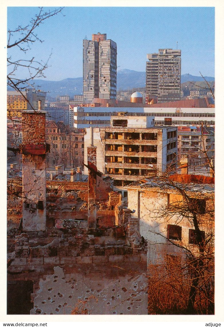 Guerre Bosnie-Herzegovine, SARAJEVO - Vue Du Centre-Est De La Capitale - Destructions - (Photo SFOR) - Bosnia And Herzegovina