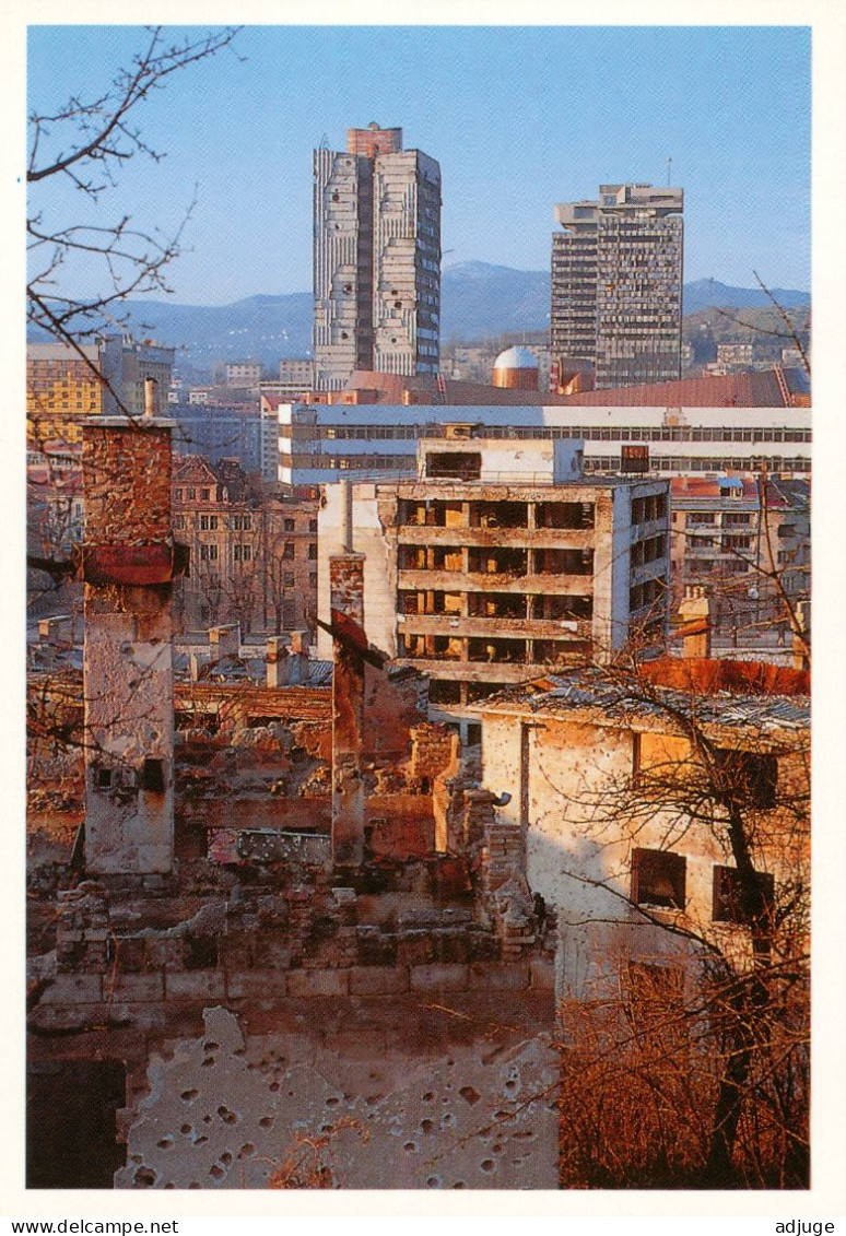 Guerre Bosnie-Herzegovine, SARAJEVO - Vue Du Centre-Est De La Capitale - Destructions - (Photo SFOR) - Bosnia Erzegovina