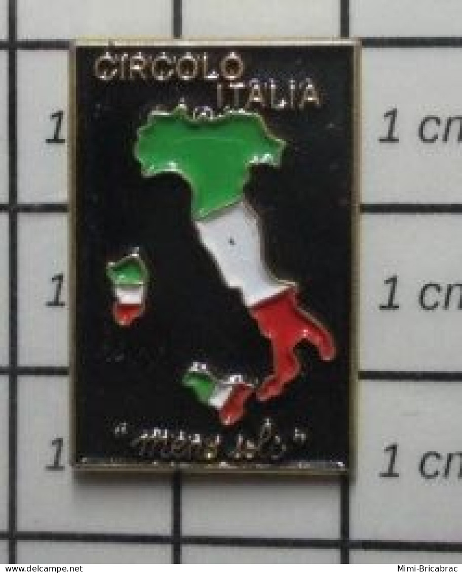 1222 Pin's Pins / Beau Et Rare / ASSOCIATIONS / CARTE ITALIE SARDAIGNE SICILE  CIRCOLO ITALIA "MENS SOLI" - Altri & Non Classificati