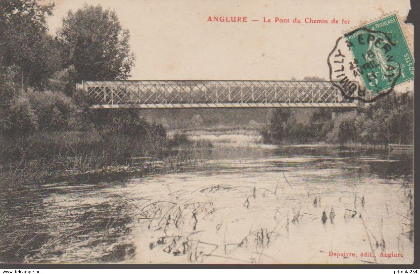 51 - ANGLURE - PONT DU CHEMIN DE FER - Anglure