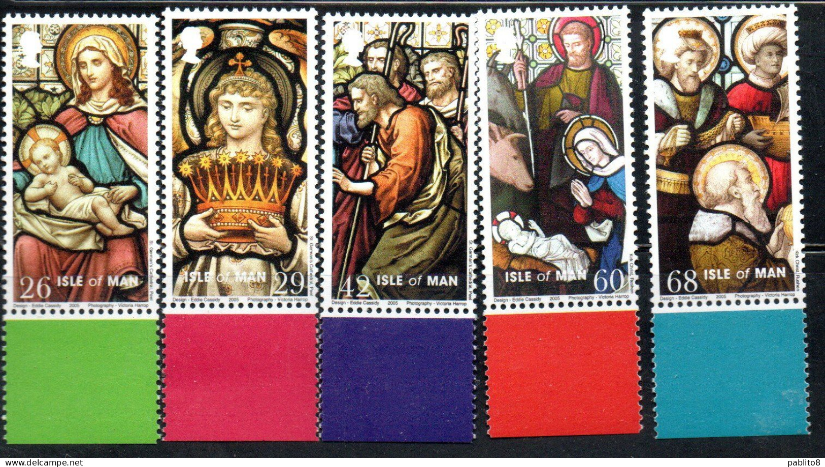 ISOLA DI MAN ISLE OF MAN 2005 CHRISTMAS NATALE NOEL WEIHNACHTEN NAVIDAD COMPLETE SET SERIE COMPLETA MNH - Isla De Man