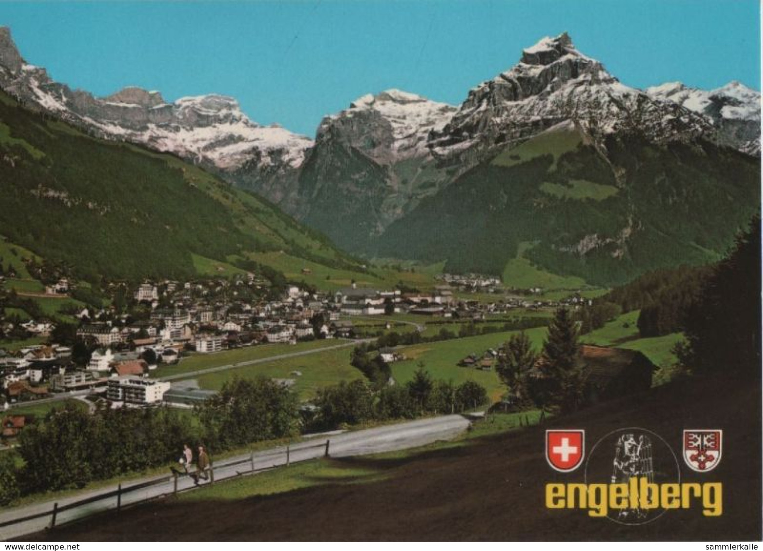 89370 - Schweiz - Engelberg - Blick Gegen Hahnen - 1988 - Autres & Non Classés