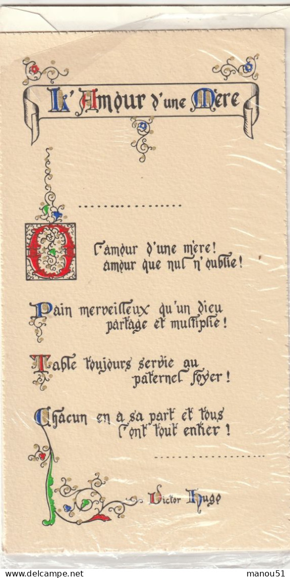 Pensées - Lot De 4 CARTES ( Avec Enveloppes )  21 X 12 - Calligraphie - Philosophie & Pensées