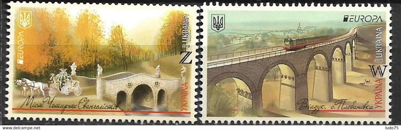 UKRAINE EUROPA CEPT 2018 Serie/set, Neuf/mint/ungestemp. - 2018