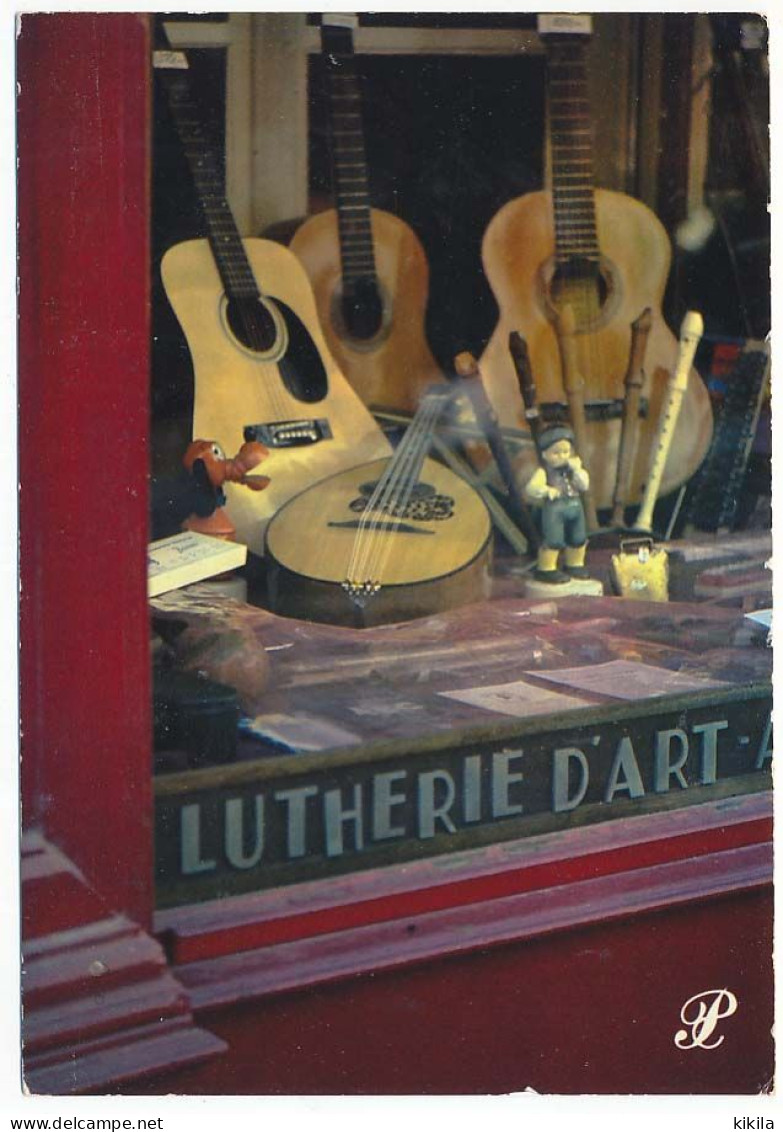 CPSM / CPM 10.5 X 15 Prestige ALSACE  Vitrine D'un Commerce De Lutherie D'art Guitare Mandoline Flute - Alsace