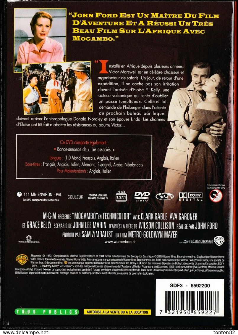 MOGAMBO - Clark Gable - Ava Gardner - Grace Kelly - Film De John Ford . - Western
