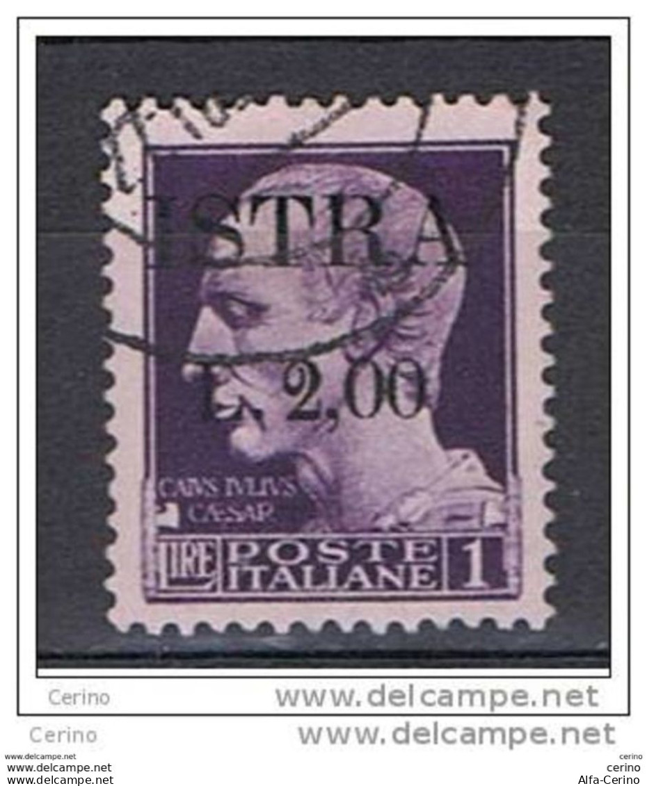 ISTRIA - OCCUPAZIONE  JUGOSLAVA:  1945  SOPRASTAMPATO  -  £.2/£.1  VIOLETTO  US. -  SASS. 29 - Jugoslawische Bes.: Istrien