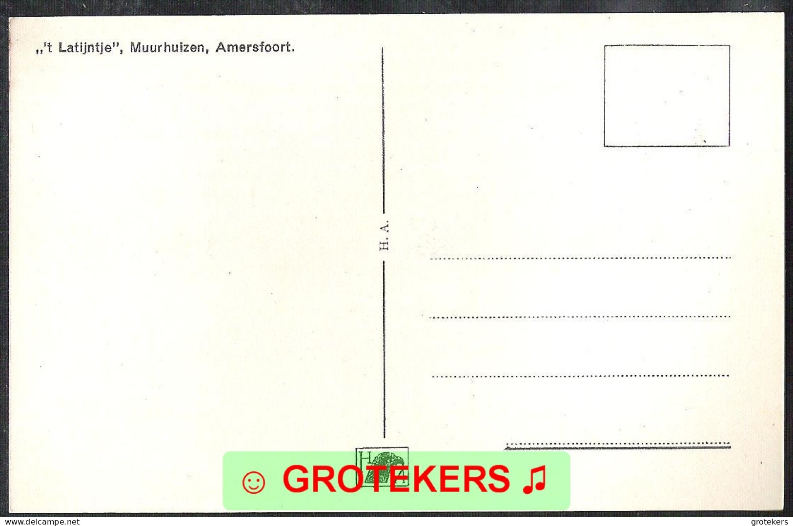 AMERSFOORT ’t Latijntje Muurhuizen Pasteltekening Jaap V 1945 - Amersfoort