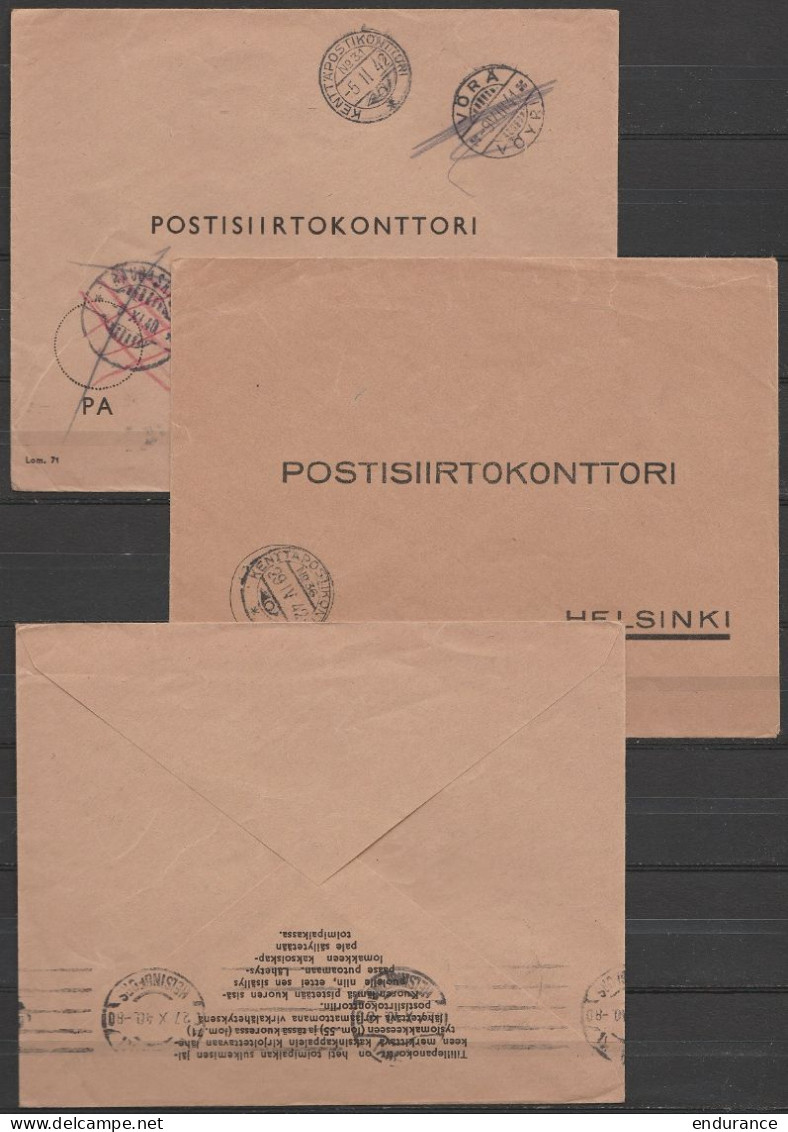 Finlande - 6 Lettres Poste Militaire - Postisiirtokonttori Bureaux De Campagne N° 28, 36, 31, 38, 39 - 1942 (Feldpost) - Militärmarken