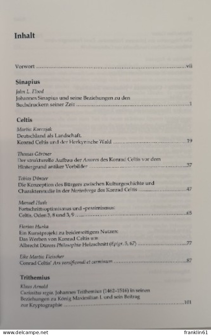 Würzburger Humanismus. NeoLatina. Band 23. - 4. Neuzeit (1789-1914)