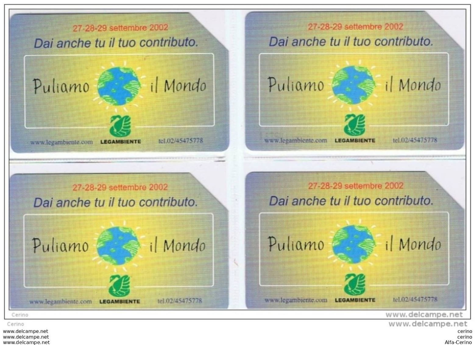 4  USATE   €. 2,50  -  31.12.2004  PULIAMO  IL  MONDO  -  QUESTE. - Publiques Figurées Ordinaires