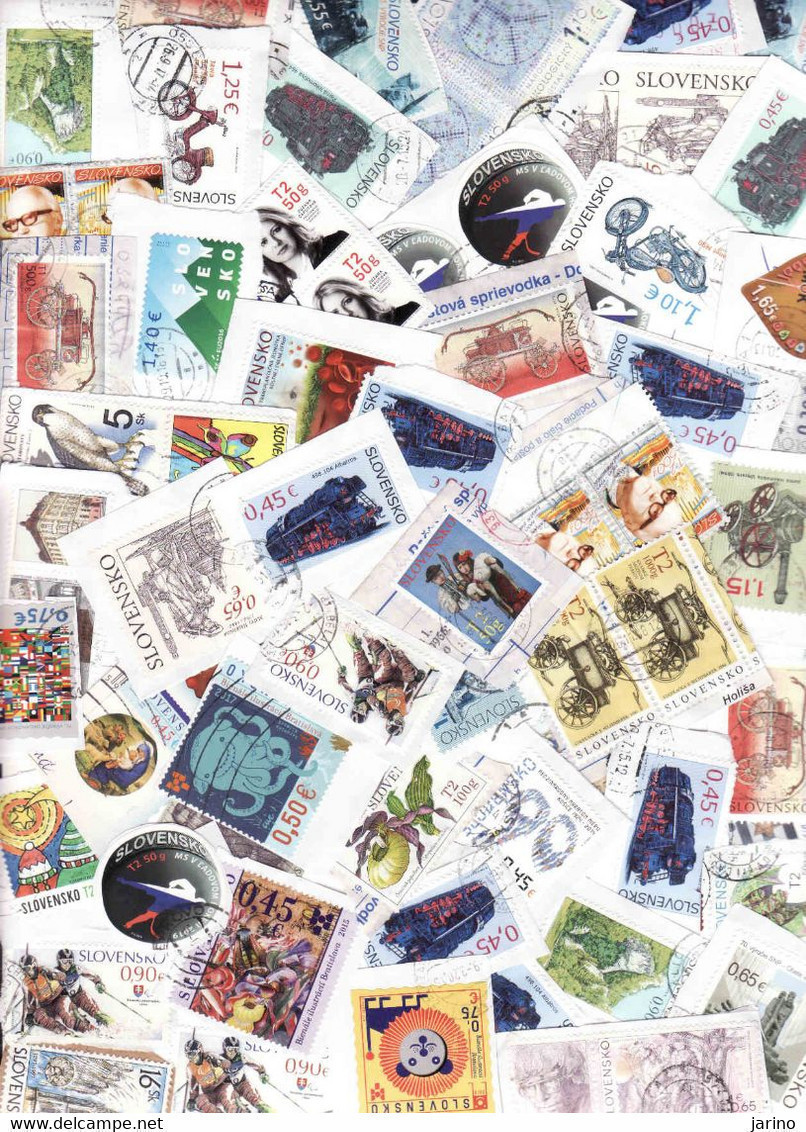 Slovaquie - Slovakia 0,300 Kg Timbres Sur Papier 1993-2022, Kiloware - Lots & Kiloware (mixtures) - Min. 1000 Stamps