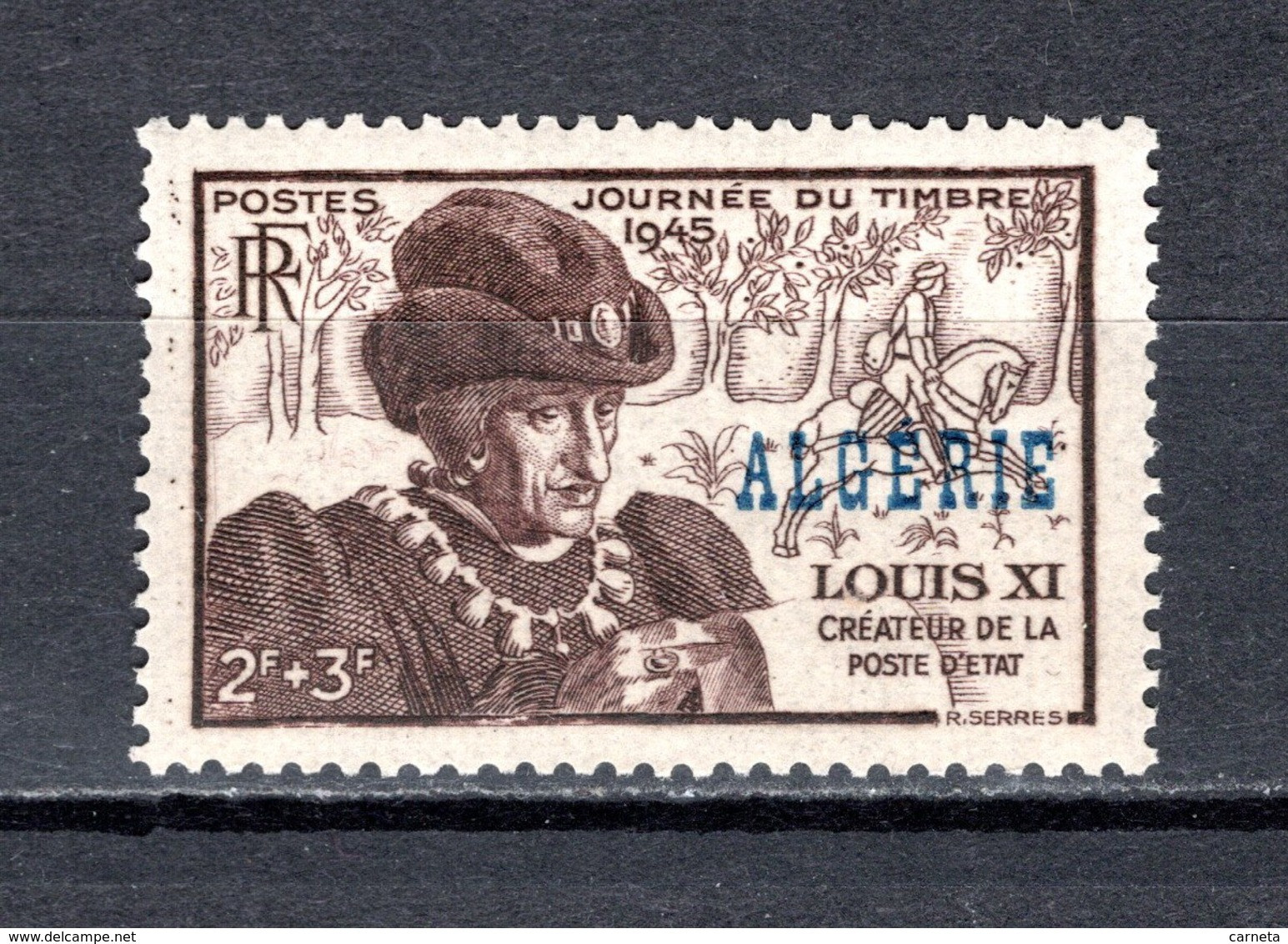 ALGERIE N° 246 NEUF SANS CHARNIERE COTE  1.00€ JOURNEE DU TIMBRE - Unused Stamps