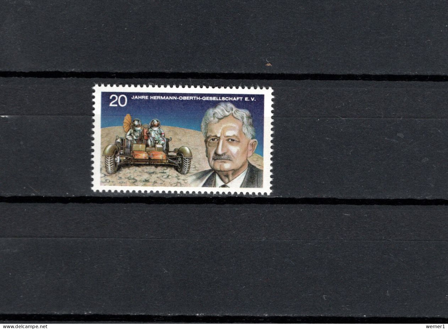 Germany 1972 Space, Hermann Oberth Stamp From Vignette MNH - Europa