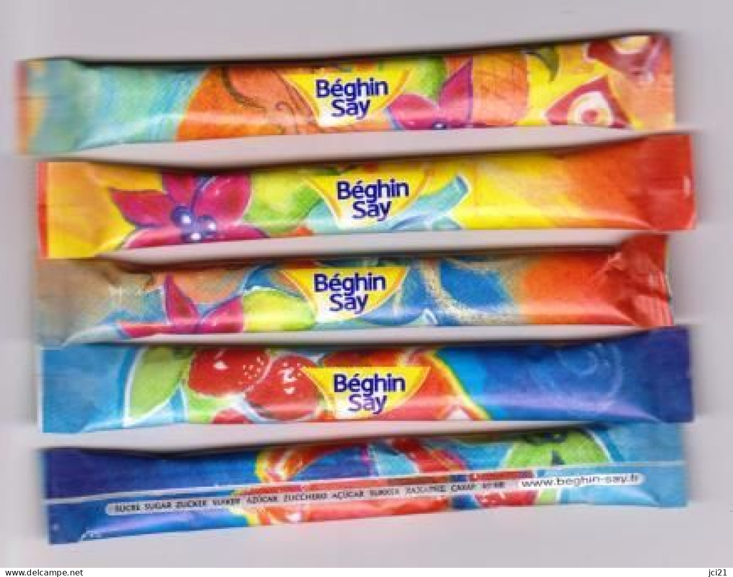 Lot De 4 Stick De Sucre Bûchette " Béghin Say " (scann Recto-verso) [S218]_Di337 - Zucker