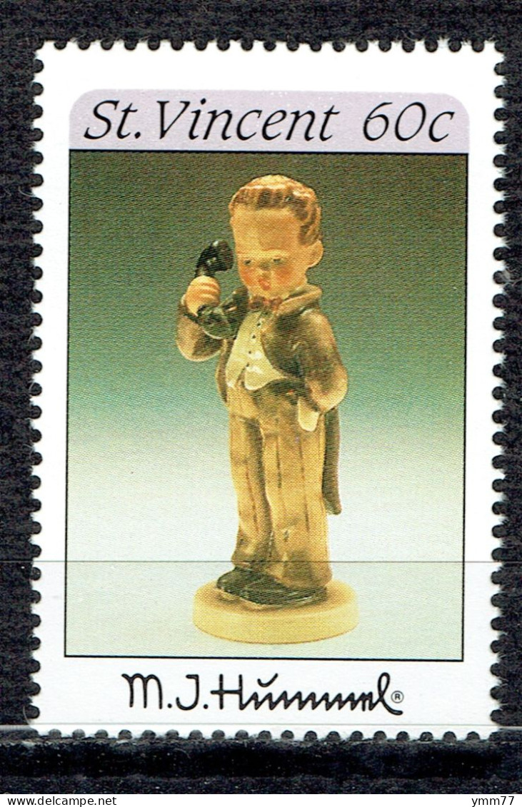 Figurines En Céramique De M. J. Himmel : Le Patron Téléphone - St.Vincent (1979-...)