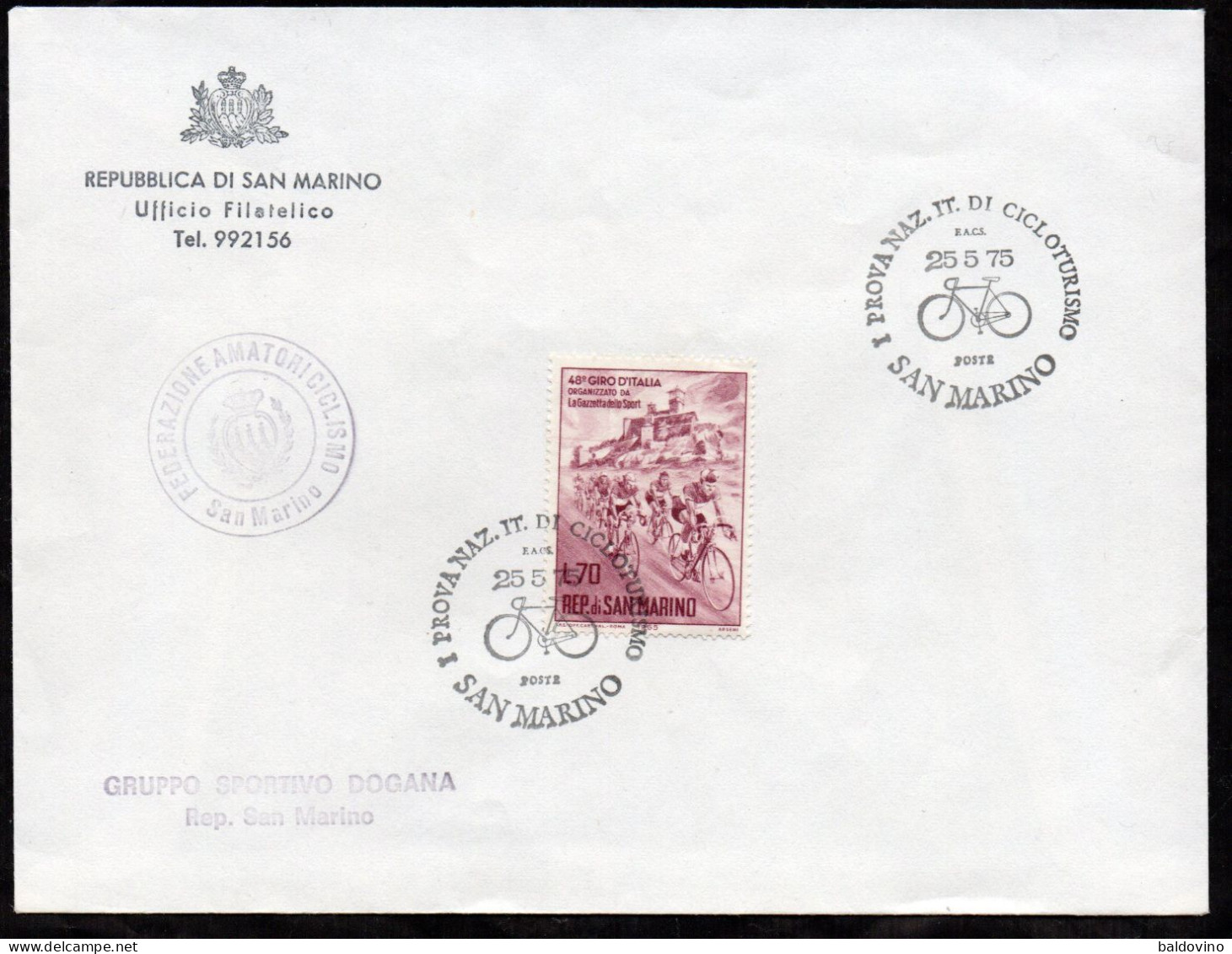 S. Marino 1965 Giro D'Italia - FDC