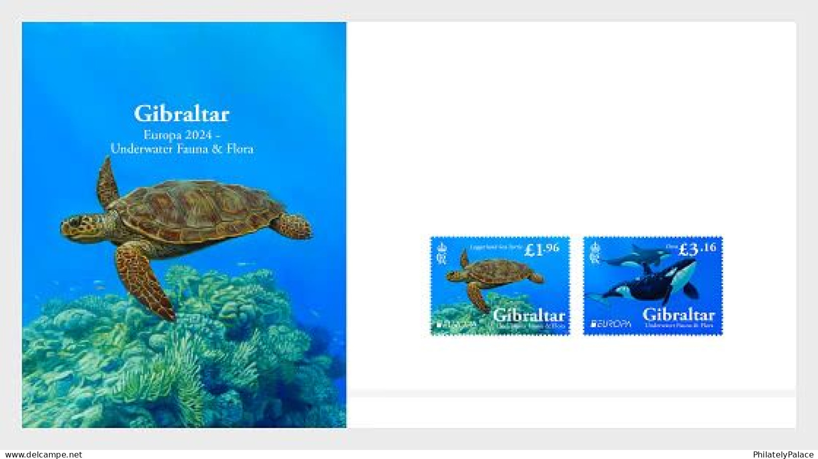 Gibralter 2024 Underwater Fauna And Flora,Marine Species,Sea Turtle,Orca, Killer Whale,Apex Predator, Pack MNH (**) - Gibraltar
