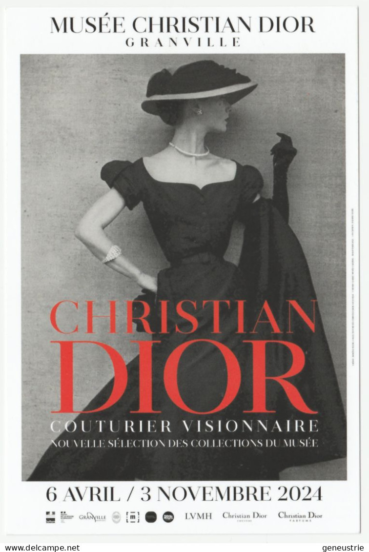 CPM Non-postable Granville 2024 "Christian Dior, Couturier Visionnaire" Musée Christian Dior - Moda