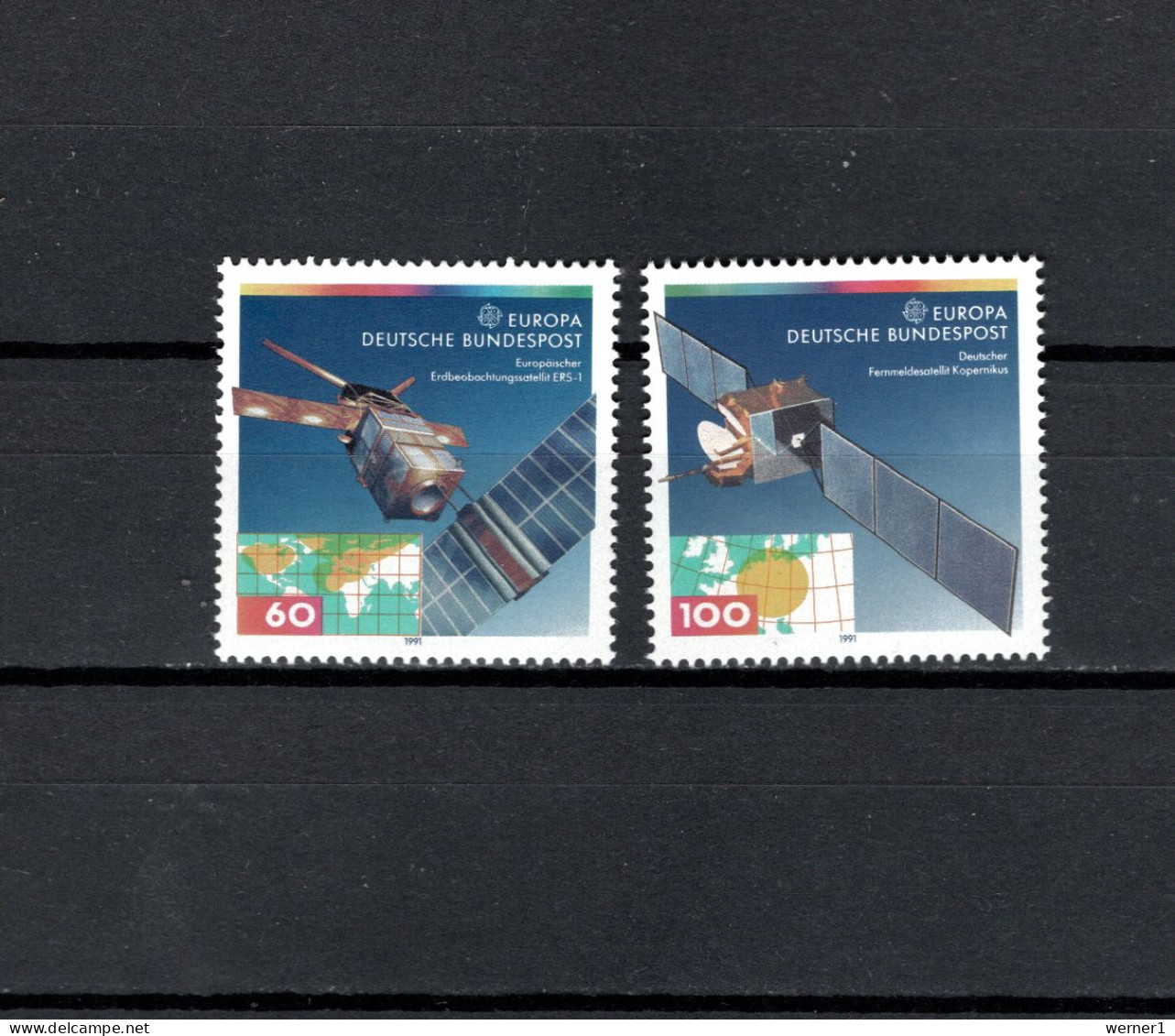 Germany 1991 Space, Europa CEPT Set Of 2 MNH - Europa