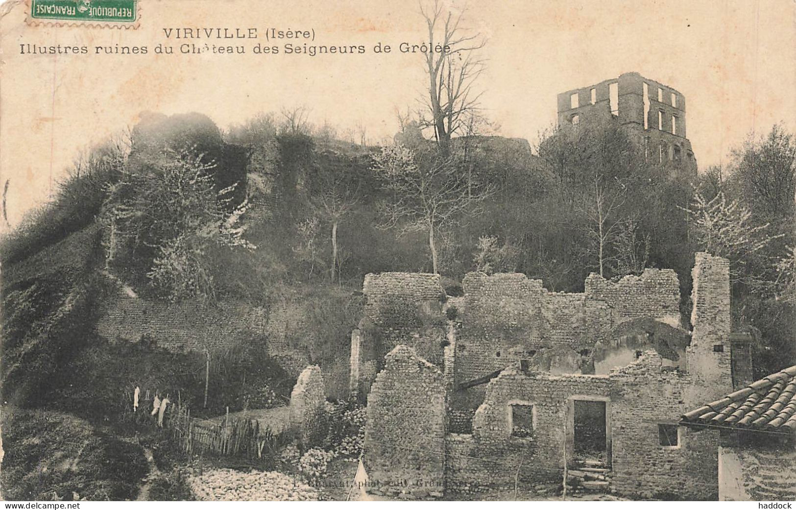 VIRIVILLE : RUINES DU CHATEAU DE GROLEE - Viriville