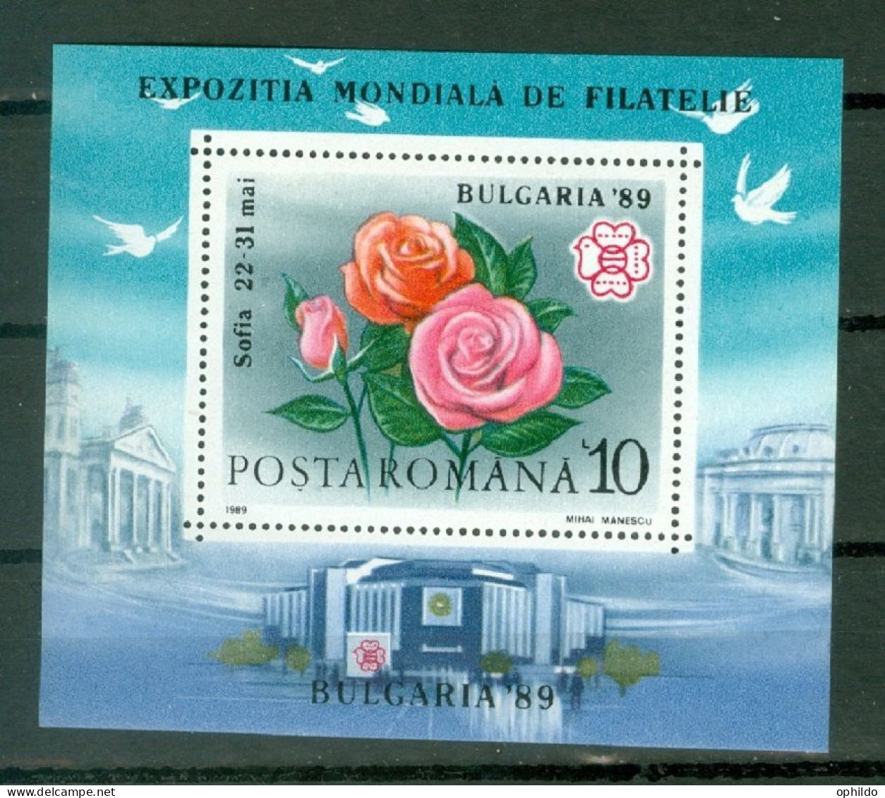 Roumanie   * *  TB  Fleur Rose   - Rozen