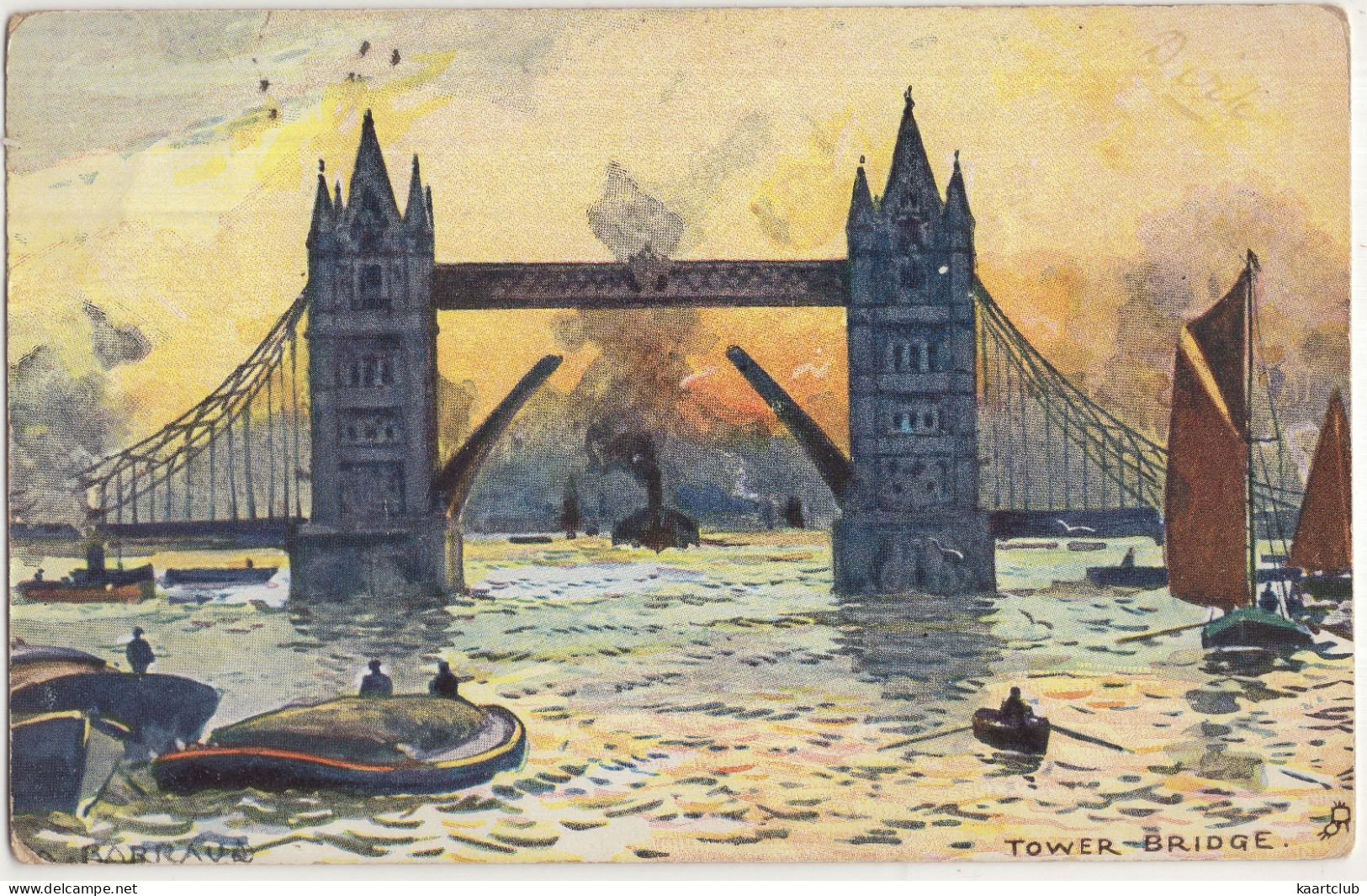 Tower Bridge. - (London, England, U.K.) - 1904 - Raphael Tuck & Sons. - Tower Of London