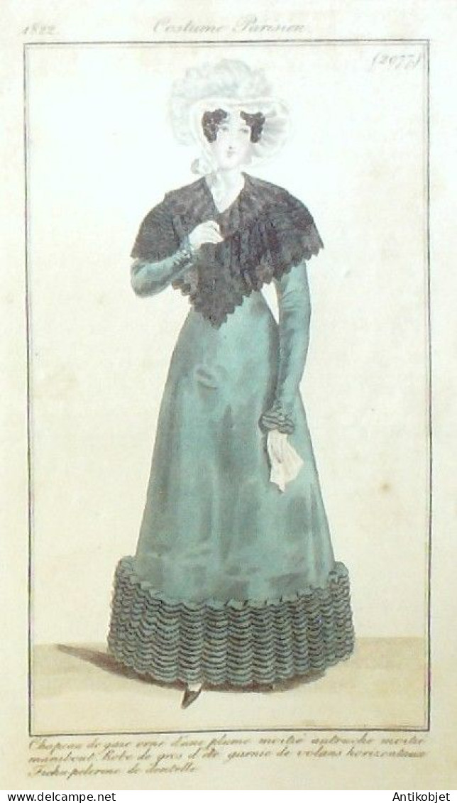 Journal des Dames & des Modes 1822 Costume Parisien Année complète 84 planches aquarellées