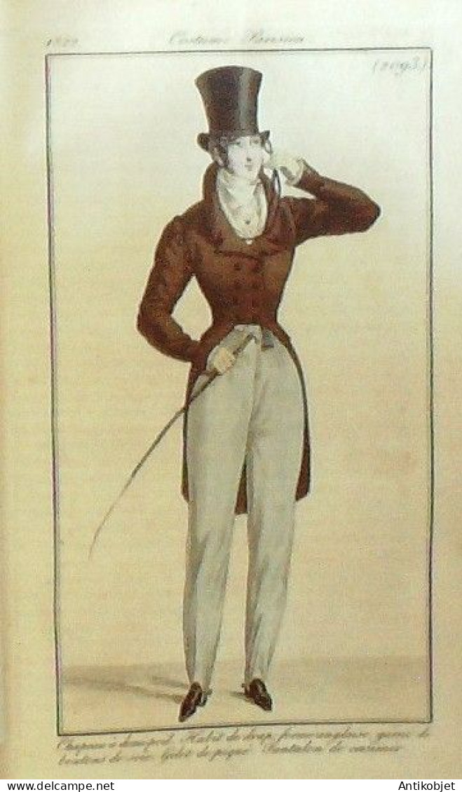 Journal des Dames & des Modes 1822 Costume Parisien Année complète 84 planches aquarellées