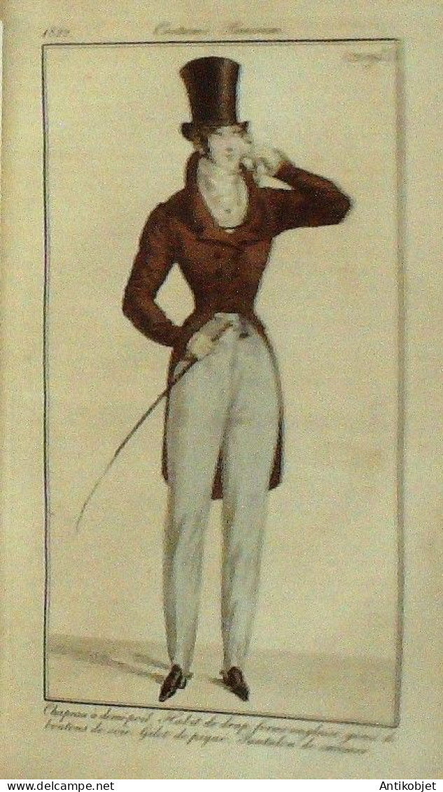 Journal des Dames & des Modes 1822 Costume Parisien Année complète 84 planches aquarellées