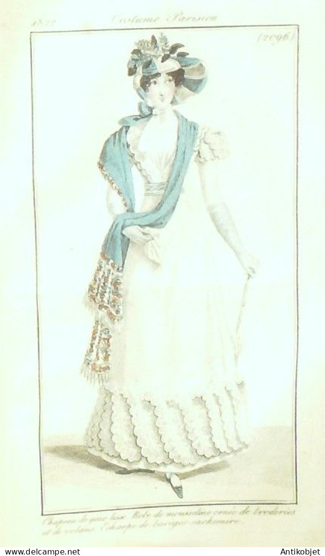 Journal des Dames & des Modes 1822 Costume Parisien Année complète 84 planches aquarellées