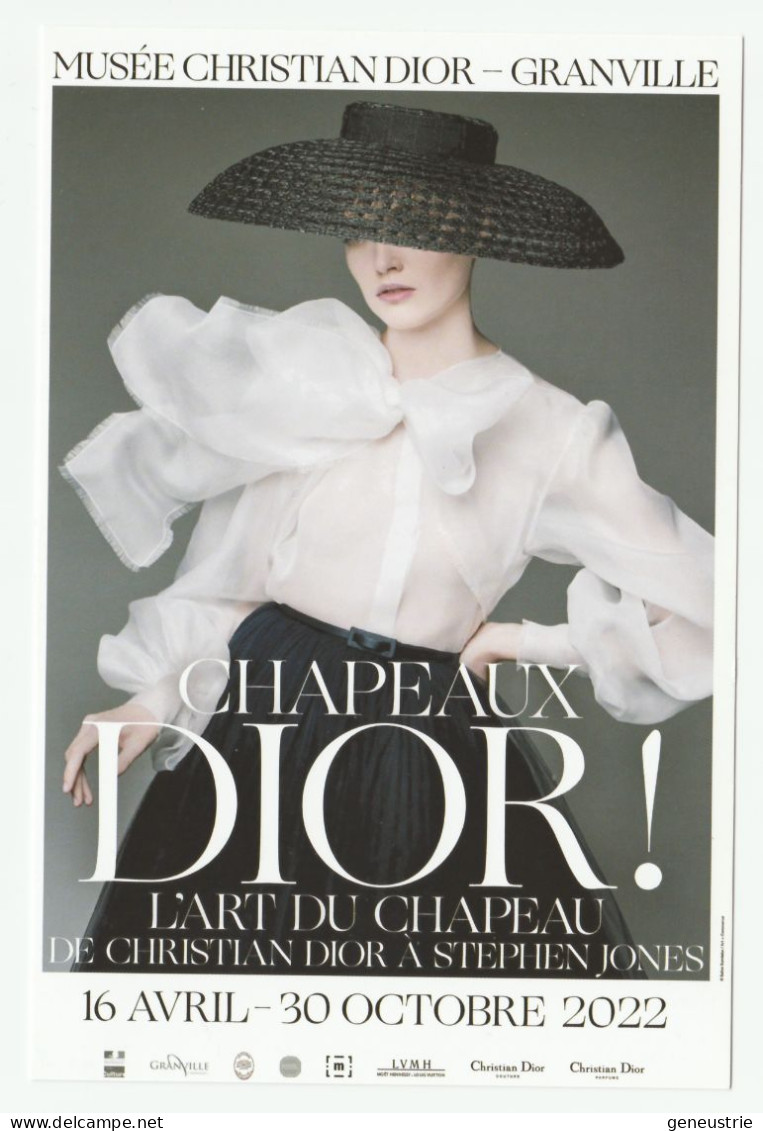 CPM Non-postable Granville 2022 "Chapeau Dior, L'art Du Chapeau" Musée Christian Dior - Moda