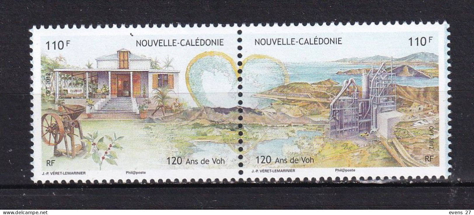 NEW CALEDONIA-2012-NATURE SCIENCE,--MNH. - Unused Stamps