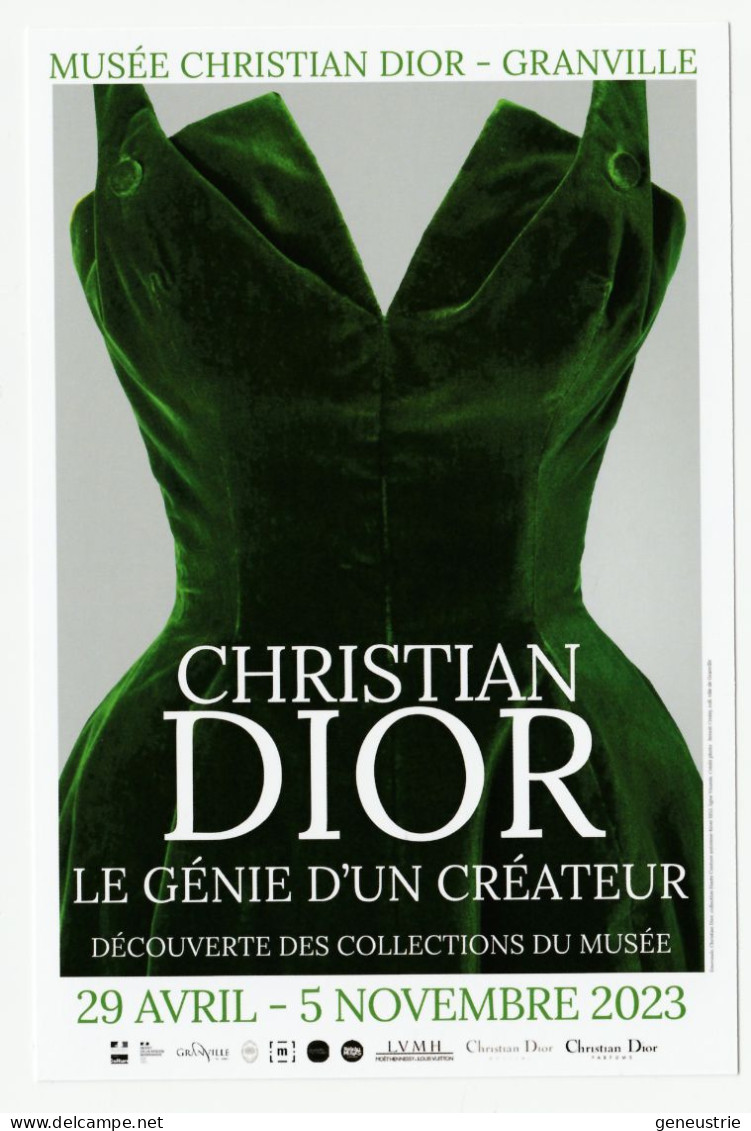 CPM Non-postable Granville 2023 "Christian Dior, Le Génie D'un Créateur" Musée Christian Dior - Moda