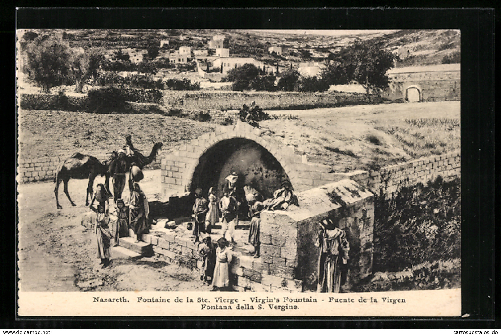 AK Nazareth, Fontaine De La Ste. Vierge  - Palestine