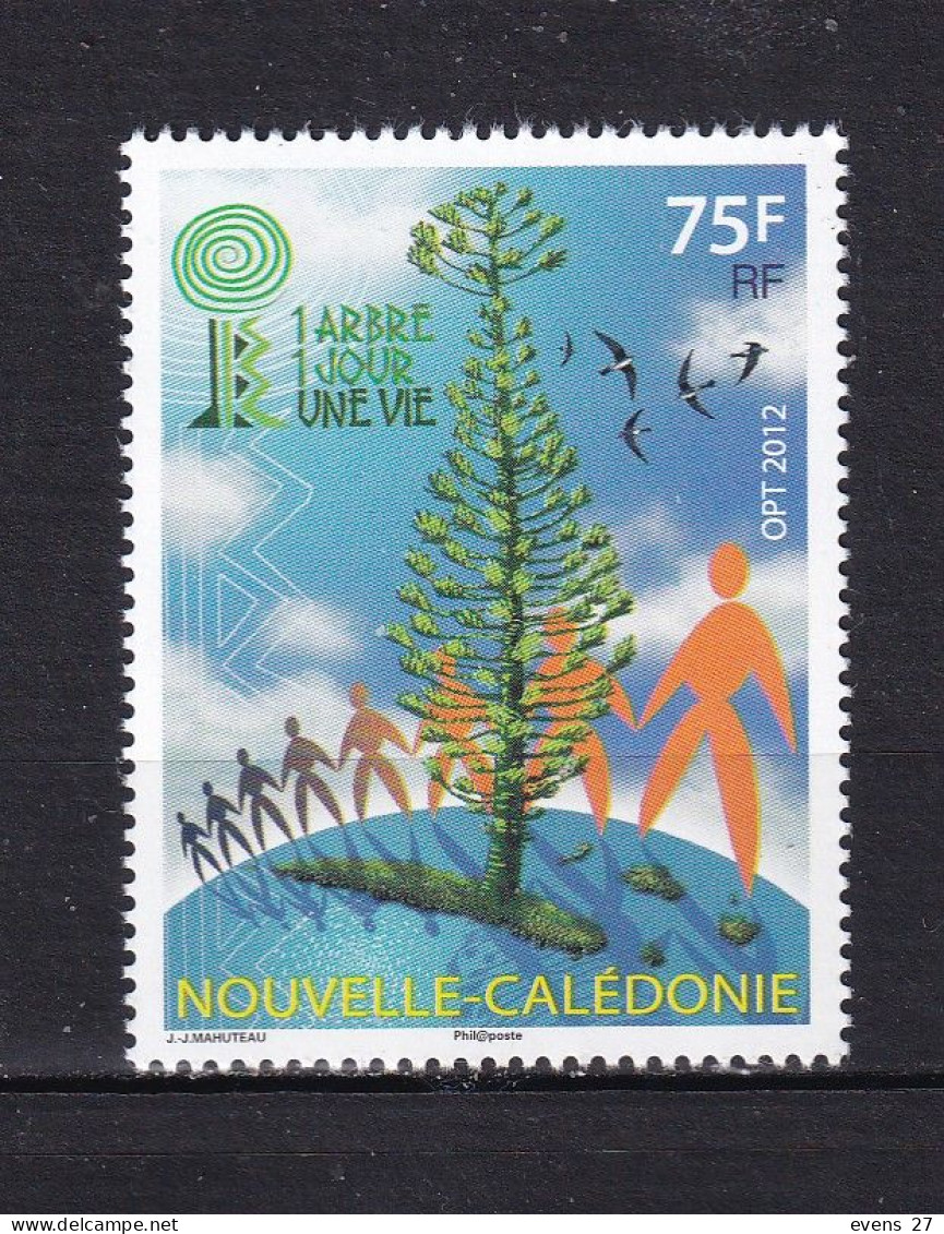 NEW CALEDONIA-2012-BIRDS -TREE-PEOPLE,--MNH. - Unused Stamps