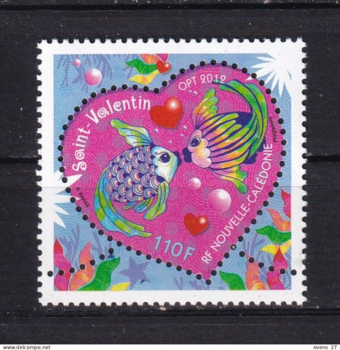 NEW CALEDONIA-2012-ST VALENTINE,--MNH. - Unused Stamps