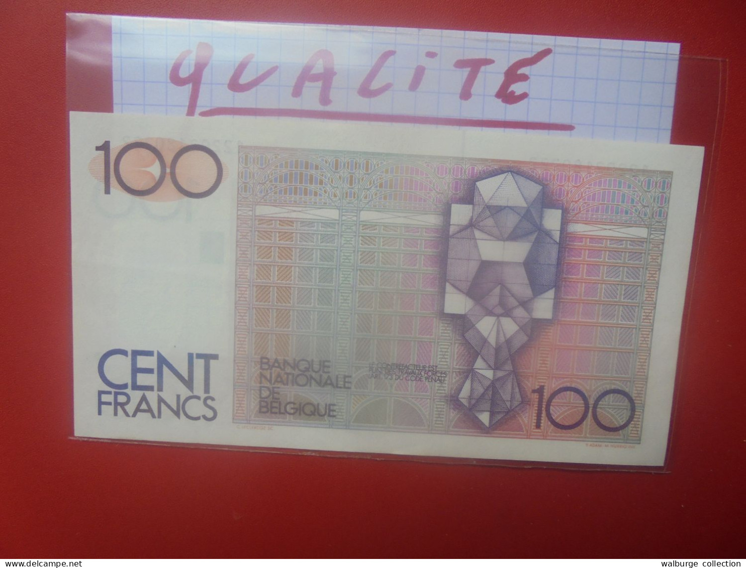 BELGIQUE 100 FRANCS 1978-1981 SANS SIGNATURE AU REVERS MORIN N°68 Peu Circuler Belle Qualité (B.18) - 100 Francs