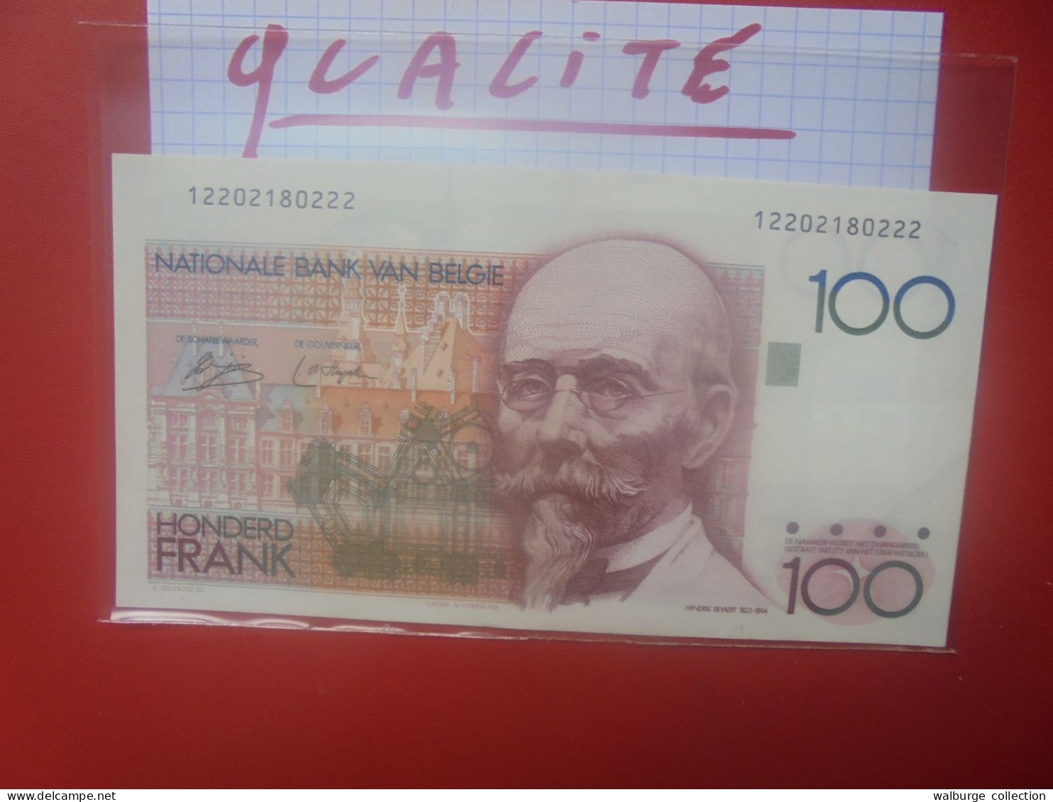 BELGIQUE 100 FRANCS 1978-1981 SANS SIGNATURE AU REVERS MORIN N°68 Peu Circuler Belle Qualité (B.18) - 100 Francs