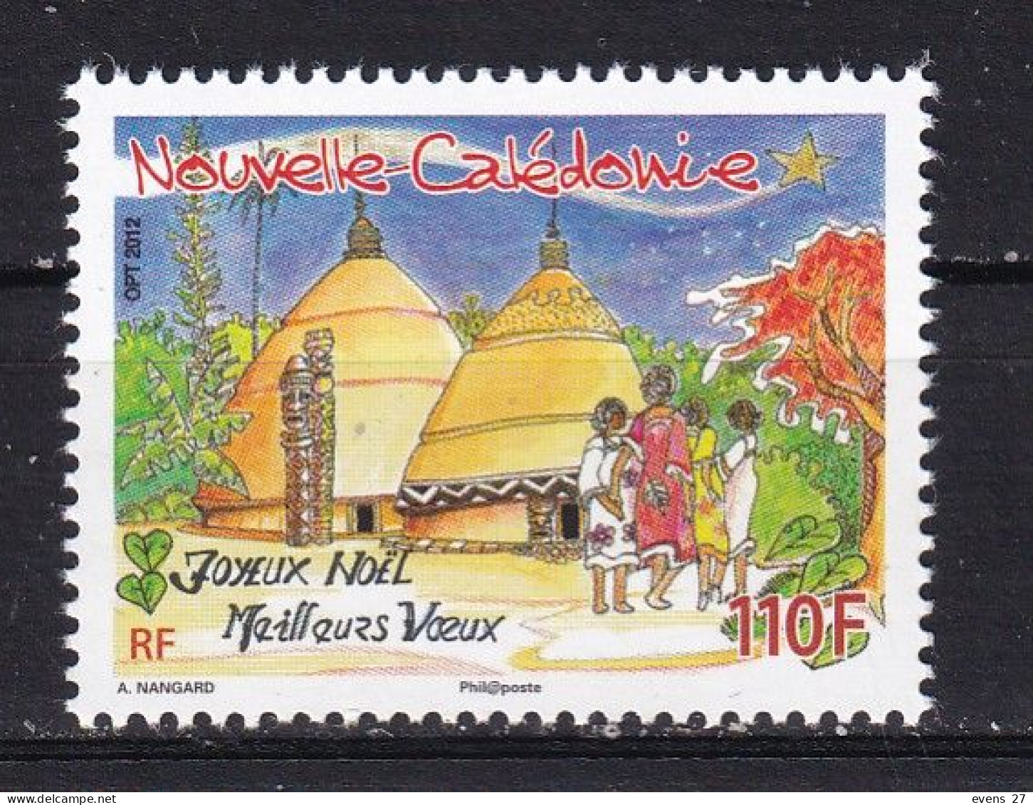 NEW CALEDONIA-2012-CHRISTMAS,--MNH. - Christmas